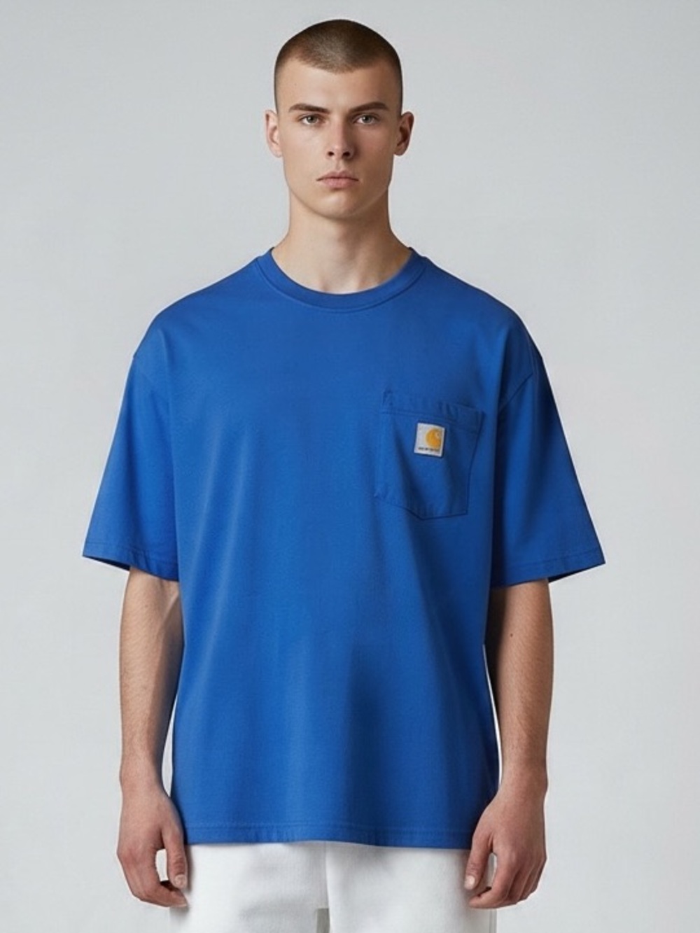 Carhartt Short-Sleeve Pocket Tee in Royal Blue